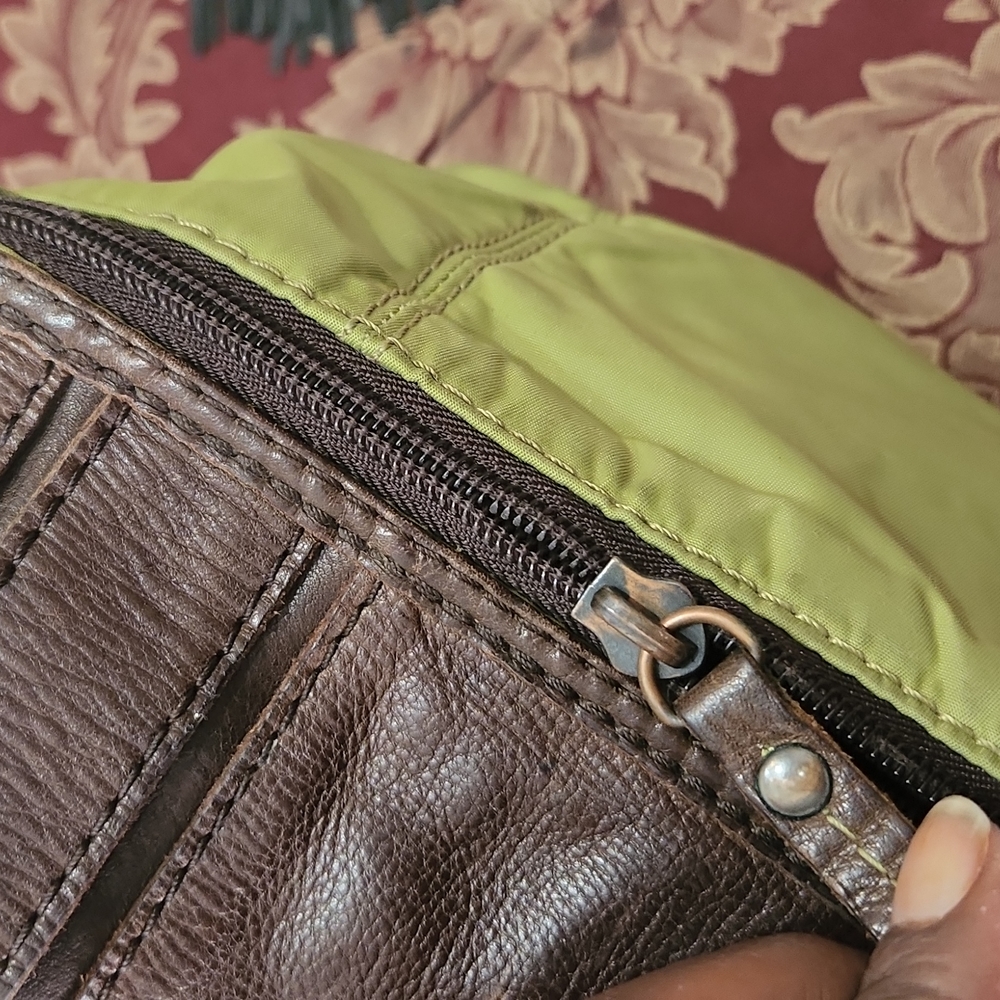 Fossil Leather/Nylon Messenger Bag - Picture 8 of 17